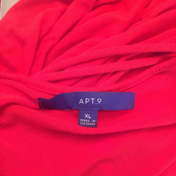 Apt. 9 XL cross cross tank top red blouse workout - Picture 5 of 5
